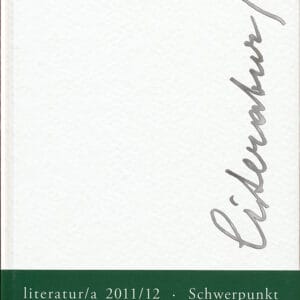 literatur/a 2011/12 - Peter Handke